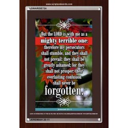 A MIGHTY TERRIBLE ONE   Bible Verse Frame for Home Online   (GWARISE724)   "25x33"