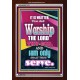 WORSHIP THE LORD THY GOD   Frame Scripture Dcor   (GWARISE7270)   