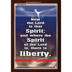 THE SPIRIT OF THE LORD GIVES LIBERTY   Scripture Wall Art   (GWARISE732)   