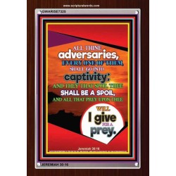 ALL THINE ADVERSARIES   Bible Verses to Encourage  frame   (GWARISE7325)   