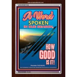 A WORD IN DUE SEASON   Contemporary Christian Poster   (GWARISE7334)   