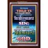 UNRIGHTEOUSNESS   Contemporary Christian Paintings Acrylic Glass frame   (GWARISE7369)   "25x33"