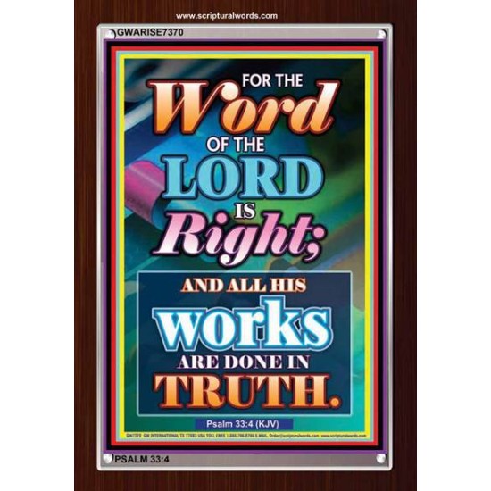 WORD OF THE LORD   Contemporary Christian poster   (GWARISE7370)   