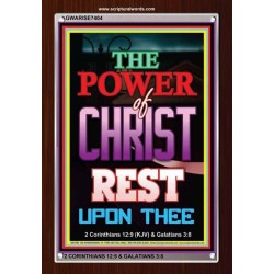 THE POWER OF CHRIST   Christian Frame Wall Art   (GWARISE7404)   