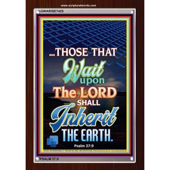 WAIT UPON THE LORD   Bible Verses Frame for Home   (GWARISE7425)   