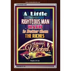 A RIGHTEOUS MAN   Bible Verses Framed for Home   (GWARISE7426)   