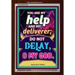 YOU ARE MY HELP   Frame Scriptures Dcor   (GWARISE7463)   "25x33"