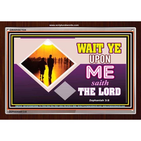 WAIT UPON THE LORD   Custom Frame Scripture   (GWARISE7534)   