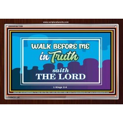 WALK IN TRUTH   Unique Bible Verse Framed   (GWARISE7558)   