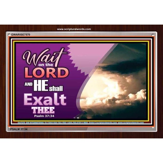 WAIT ON THE LORD   Framed Bible Verses   (GWARISE7570)   