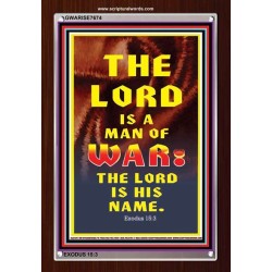 THE LORD IS A MAN OF WAR   Bible Verses    (GWARISE7674)   
