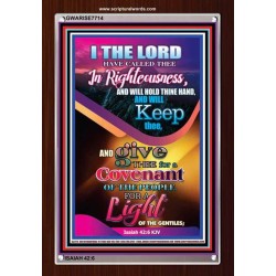 A LIGHT OF THE GENTILES   Framed Bible Verses   (GWARISE7714)   