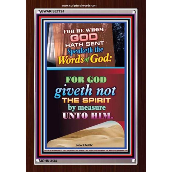 WORDS OF GOD   Bible Verse Picture Frame Gift   (GWARISE7724)   