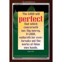 THE LORD WILL PERFECT   Scripture Art   (GWARISE773)   