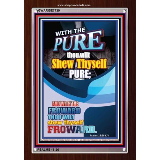THE PURE   Frame Bible Verse Online   (GWARISE7739)   