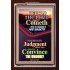 TO EXECUTE JUDGEMENT   Christian Quote Framed   (GWARISE7768b)   "25x33"
