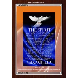 THE SPIRIT OF THE LORD DOETH MIGHTY THINGS   Framed Bible Verse   (GWARISE788)   