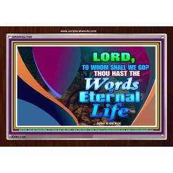 WORDS OF ETERNAL LIFE   Christian Artwork Acrylic Glass Frame   (GWARISE7895)   