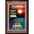THE RISING OF THE SUN   Acrylic Glass Framed Bible Verse   (GWARISE8166)   "25x33"