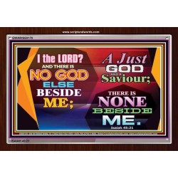 A JUST GOD   Framed Bible Verse Online   (GWARISE8170)   