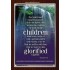 WE ARE THE CHILDREN OF GOD   Scriptural Portrait Acrylic Glass Frame   (GWARISE830)   "25x33"