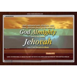 AND I APPEARED UNTO ABRAHAM   Bible Verse Frame Online   (GWARISE840)   
