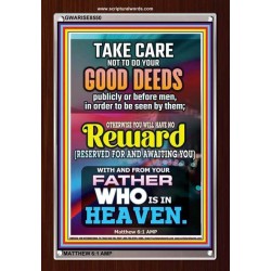 YOUR FATHER WHO IS IN HEAVEN    Scripture Wooden Frame   (GWARISE8550)   "25x33"