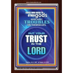TRUST IN THE LORD   Framed Bible Verse   (GWARISE8573)   