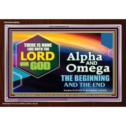 ALPHA AND OMEGA   Christian Quotes Framed   (GWARISE8649L)   