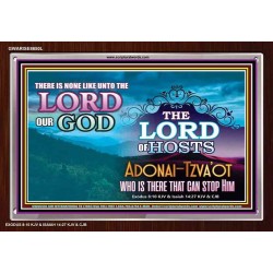 ADONAI TZVA'OT - LORD OF HOSTS   Christian Quotes Frame   (GWARISE8650L)   "33x25"