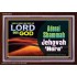 ADONAI SHAMMAH - JEHOVAH IS HERE   Frame Bible Verse   (GWARISE8654L)   "33x25"