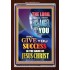 THE LORD WILL GIVE YOU GOOD SUCCESS   Bible Verse Framed for Home   (GWARISE8687)   "25x33"