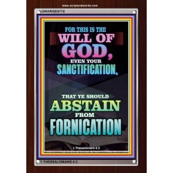ABSTAIN FROM FORNICATION   Scripture Wall Art   (GWARISE8715)   