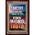 THY WORD IS TRUTH   Framed Lobby Wall Decoration   (GWARISE8827)   "25x33"