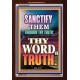 THY WORD IS TRUTH   Framed Lobby Wall Decoration   (GWARISE8827)   