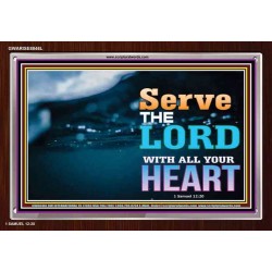 WITH ALL YOUR HEART   Framed Religious Wall Art    (GWARISE8846L)   