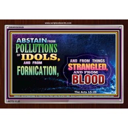 ABSTAIN FORNICATION   Inspirational Wall Art Poster   (GWARISE8929)   
