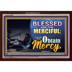 BLESSED ARE THE MERCIFUL   Unique Bible Verse Frame   (GWARISE8984)   