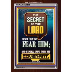 THE SECRET OF THE LORD   Scripture Art Prints   (GWARISE9192)   