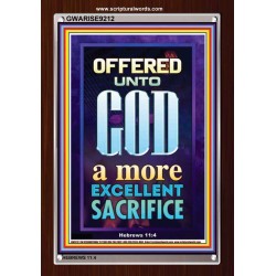 A MORE EXCELLENT SACRIFICE   Contemporary Christian poster   (GWARISE9212)   