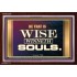 BE A SOUL WINNERS   Inspirational Bible Verse Framed   (GWARISE9269)   "33x25"