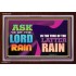 ASK YE OF THE LORD THE LATTER RAIN   Framed Bible Verse   (GWARISE9360)   "33x25"