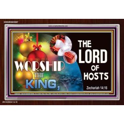 WORSHIP THE KING   Bible Verse Framed Art   (GWARISE9367)   