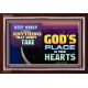 WHAT IS GOD'S PLACE IN YOUR HEART   Large Framed Scripture Wall Art   (GWARISE9379)   