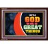 WITH GOD WE WILL DO GREAT THINGS   Large Framed Scriptural Wall Art   (GWARISE9381)   "33x25"
