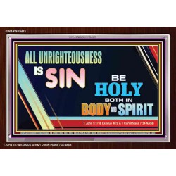 BE HOLY BOTH IN BODY AND SPIRIT   Encouraging Bible Verse Frame   (GWARISE9433)   