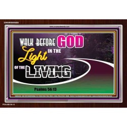 WALK BEFORE GOD IN THE LIGHT OF LIVING   Christian Artwork   (GWARISE9450)   "33x25"