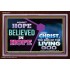 AGAINST HOPE BELIEVED IN HOPE   Bible Scriptures on Forgiveness Frame   (GWARISE9473)   "33x25"