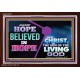 AGAINST HOPE BELIEVED IN HOPE   Bible Scriptures on Forgiveness Frame   (GWARISE9473)   