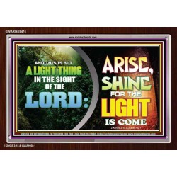 A LIGHT THING IN THE SIGHT OF THE LORD   Art & Wall Dcor   (GWARISE9474)   "33x25"